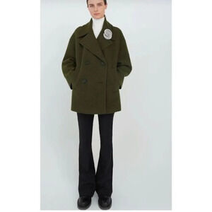 Zara WOOL BLEND OVERSIZED COAT